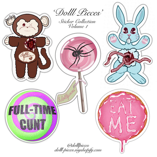 ‘Dolll Pieces’ Sticker Collection (Vol. 1)