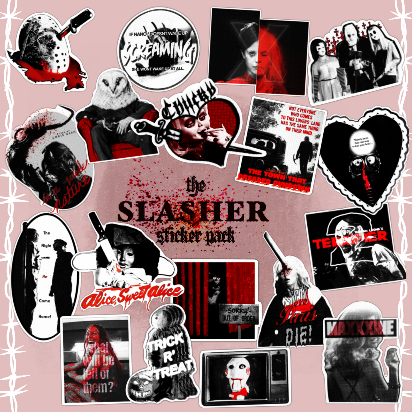 The Slasher Sticker Pack